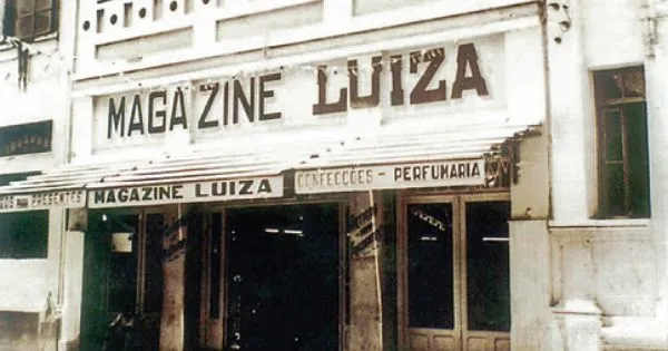 Fotografia da loja Magazine Luiza no início da sua existência.